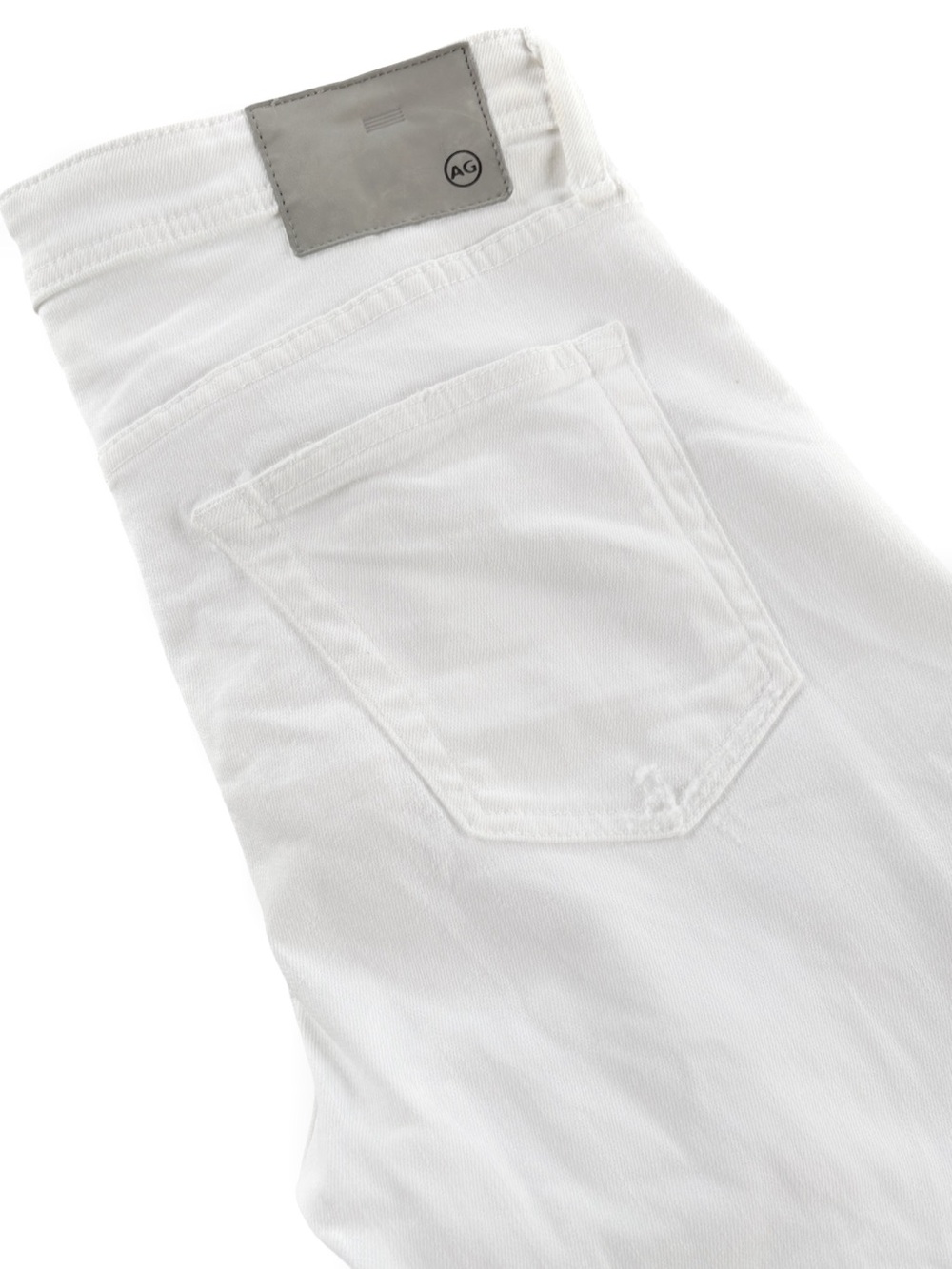 AG The Tellis Modern Slim White Distressed Jeans! Retail $225.